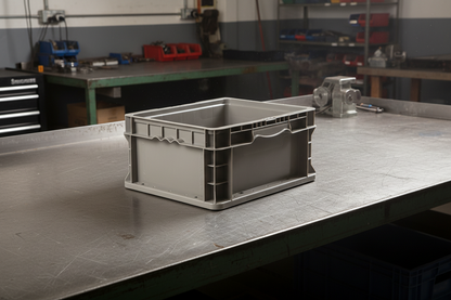 Hudson Exchange 12 x 15 x 7.5" (3.7 Gallon) Straight Wall Handled Storage Container Tote