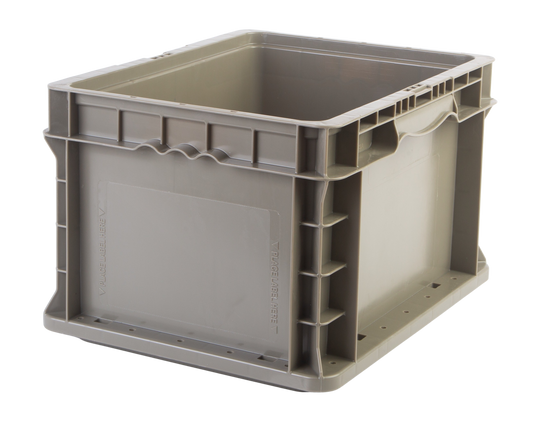 Hudson Exchange 12 x 15 x 9" (5.2 Gallon) Straight Wall Handled Storage Container Tote