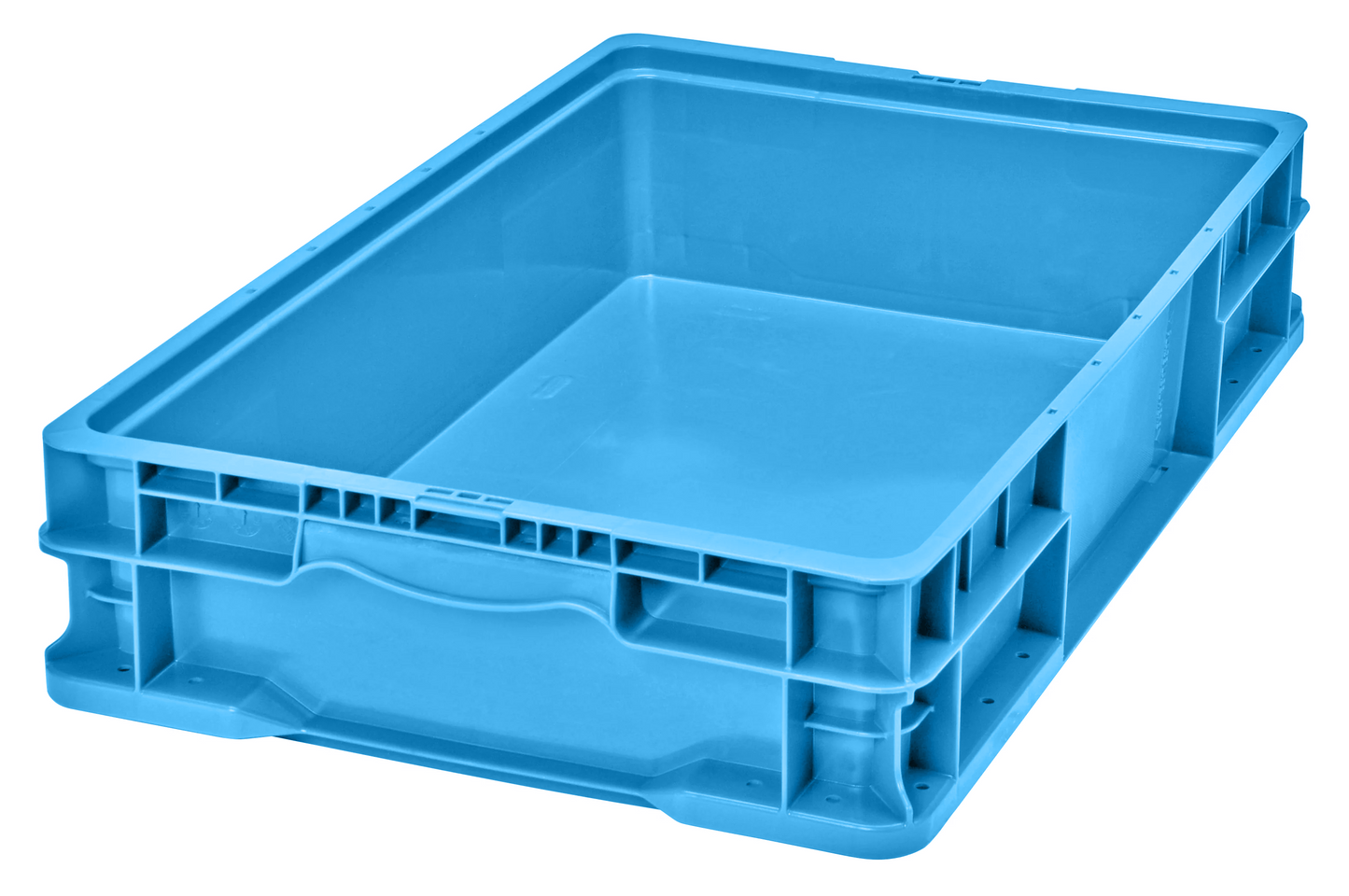 Hudson Exchange 24 x 15 x 5" (5.2 Gallon) Straight Wall Handled Storage Container Tote