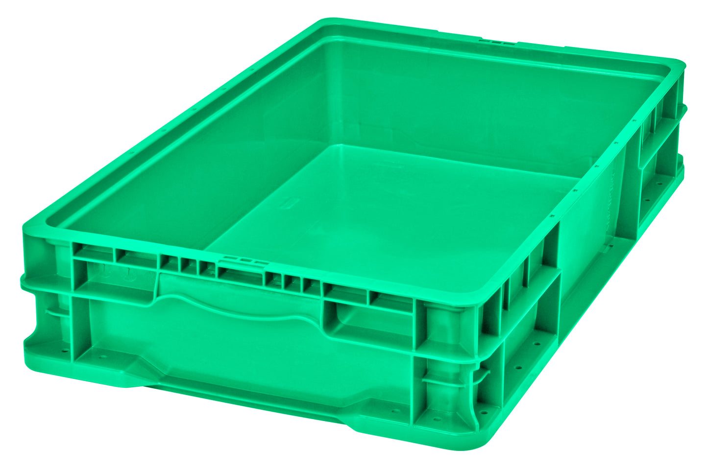 Hudson Exchange 24 x 15 x 5" (5.2 Gallon) Straight Wall Handled Storage Container Tote