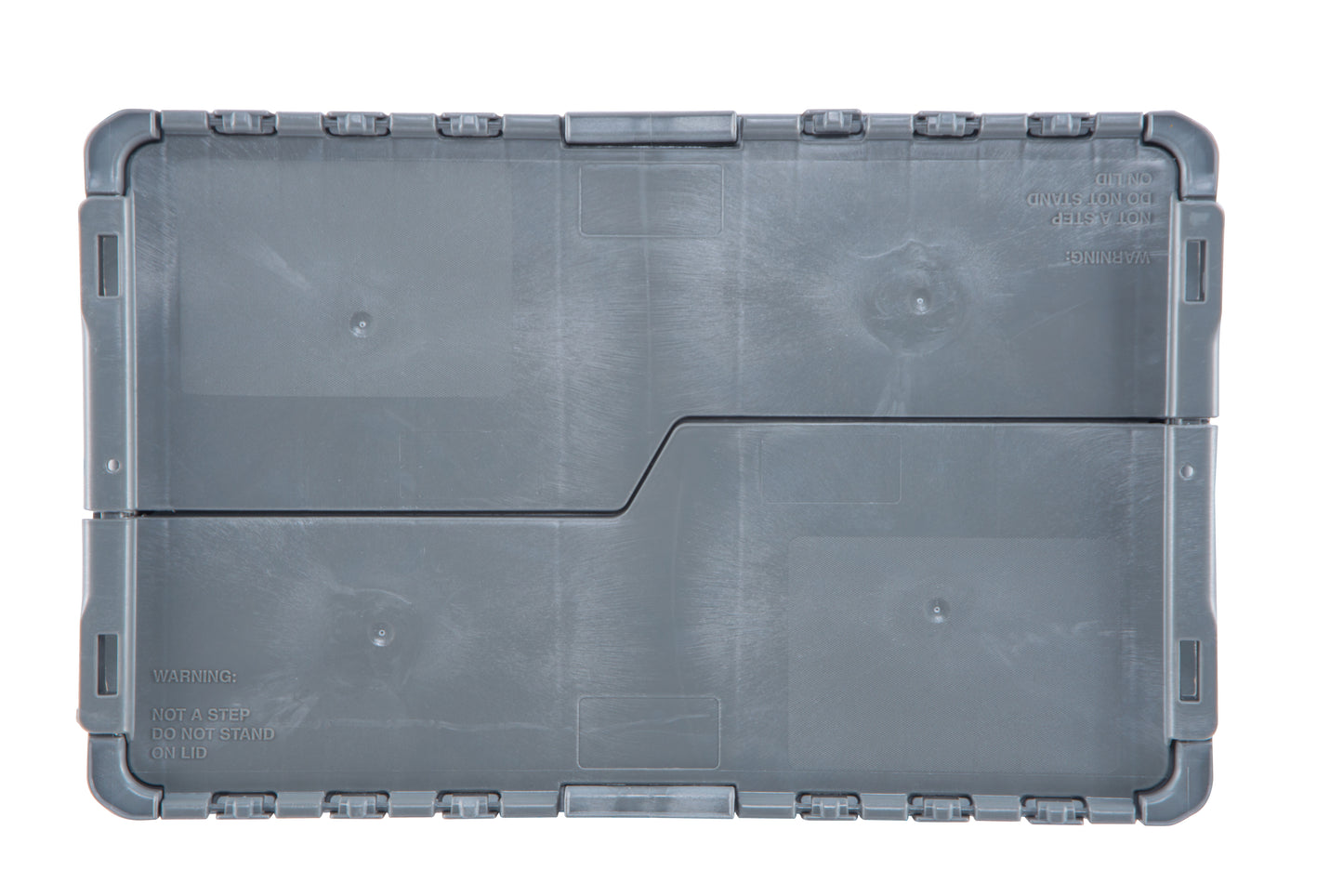 Hudson Exchange 24 x 15 x 7.5" (8.2 Gallon) Straight Wall Handled Storage Container Tote With Attached Lid