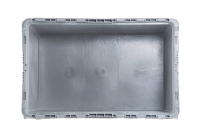 Hudson Exchange 24 x 15 x 7.5" (8.2 Gallon) Straight Wall Handled Storage Container Tote With Attached Lid