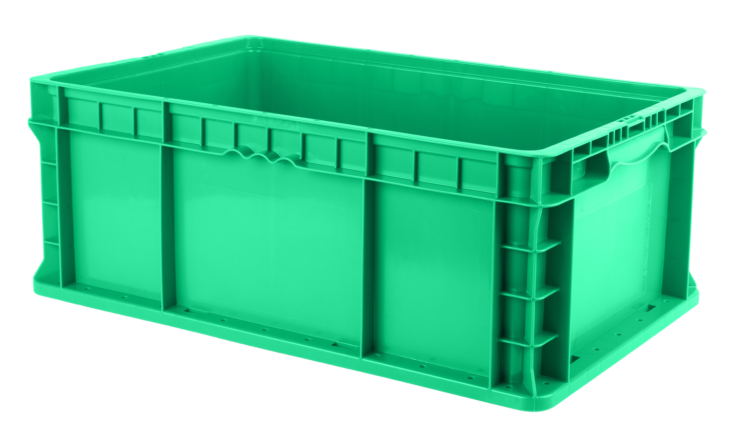 Hudson Exchange 24 x 15 x 9" (10.5 Gallon) Straight Wall Handled Storage Container Tote