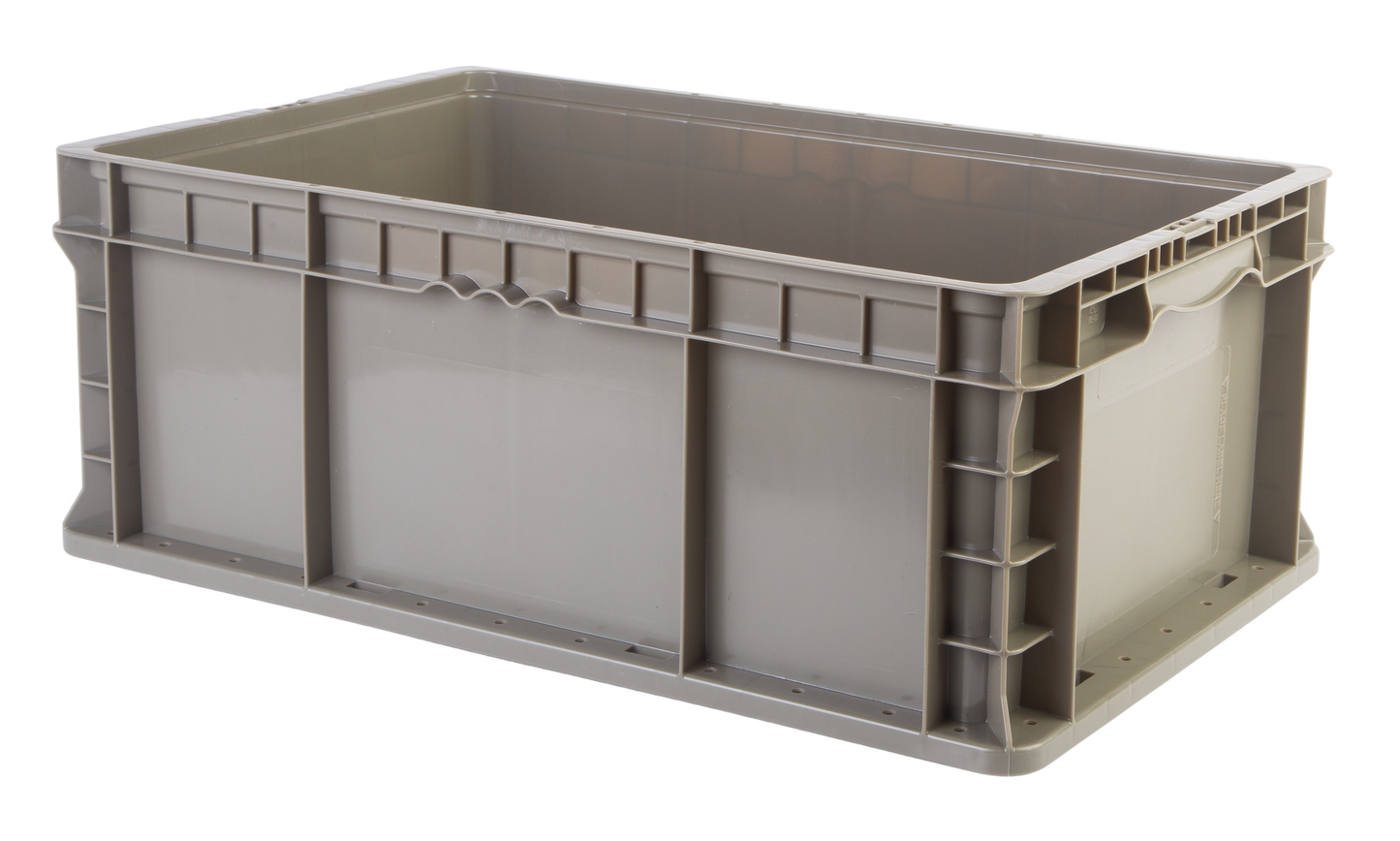 Hudson Exchange 24 x 15 x 9" (10.5 Gallon) Straight Wall Handled Storage Container Tote