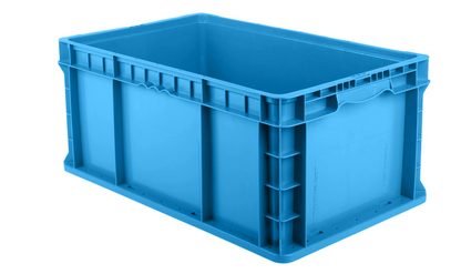 Hudson Exchange 24 x 15 x 11" (12.7 Gallon) Straight Wall Handled Storage Container Tote
