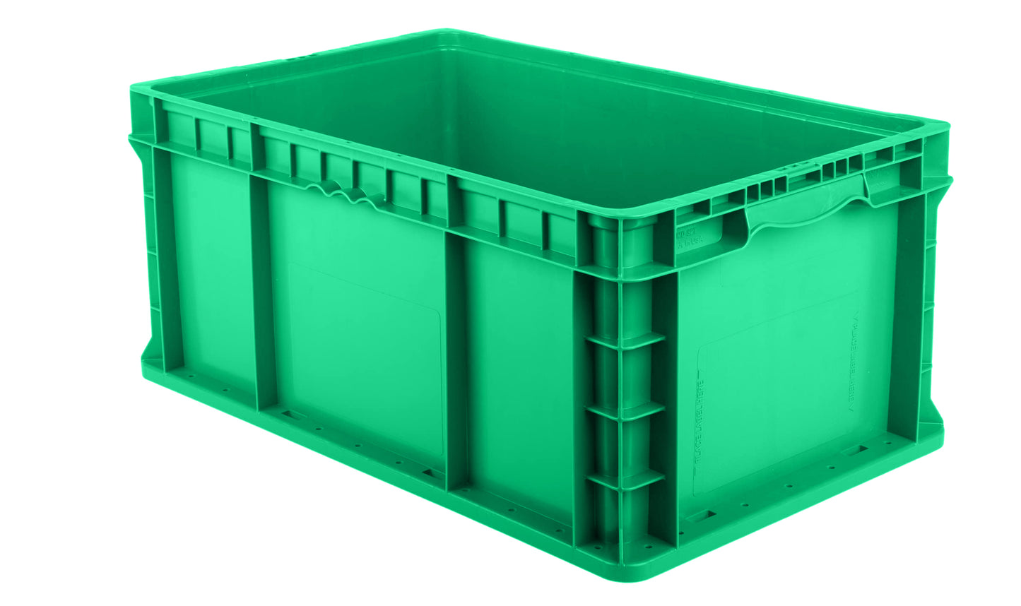 Hudson Exchange 24 x 15 x 11" (12.7 Gallon) Straight Wall Handled Storage Container Tote
