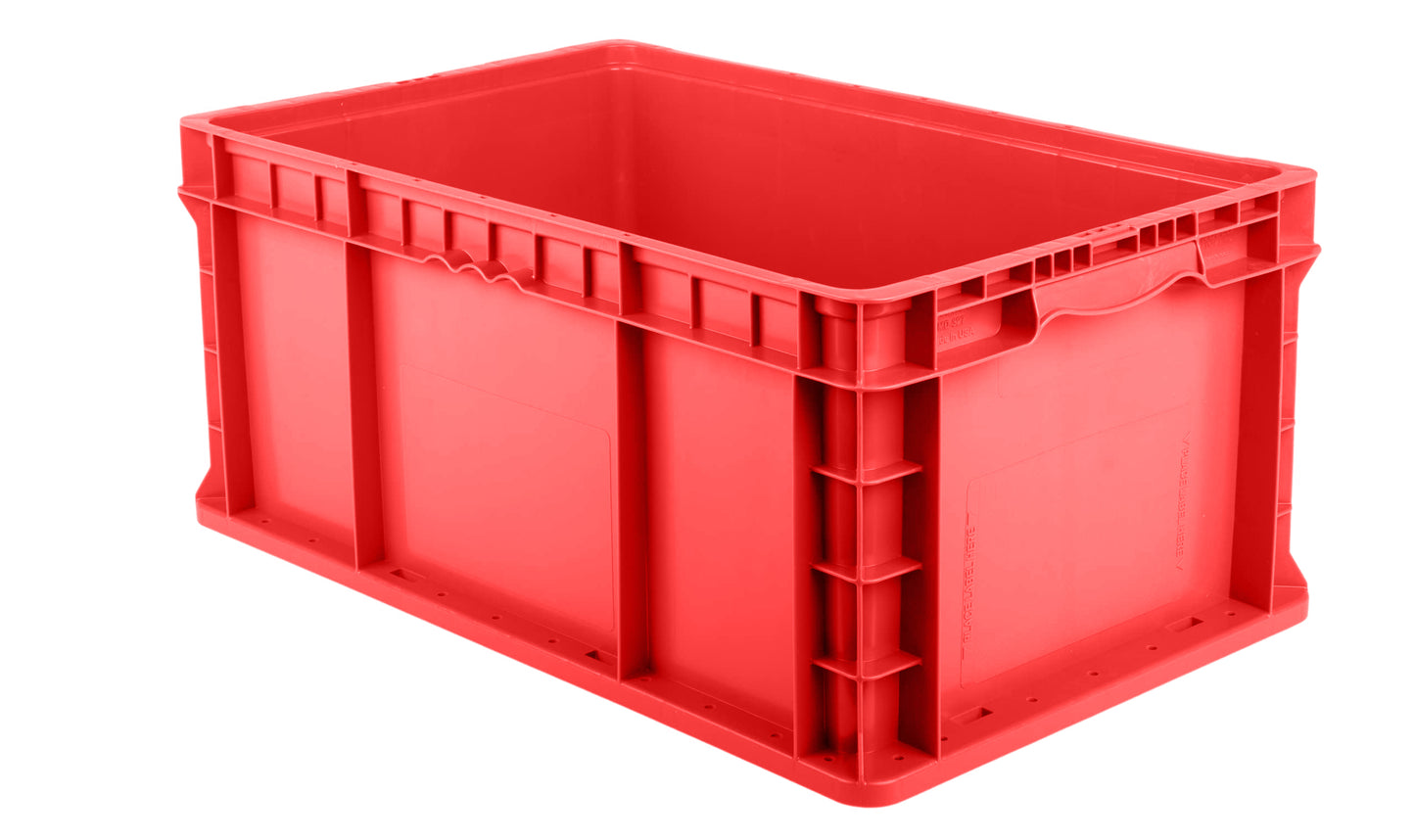 Hudson Exchange 24 x 15 x 11" (12.7 Gallon) Straight Wall Handled Storage Container Tote