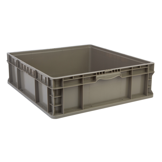 Hudson Exchange 24 x 22 x 7.5" (12.7 Gallon) Straight Wall Handled Storage Container Tote