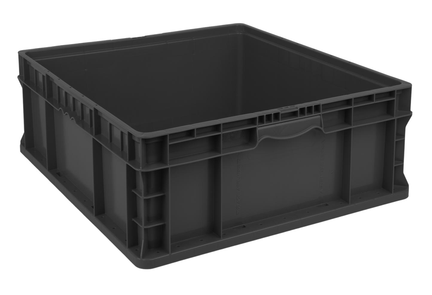 Hudson Exchange 24 x 22 x 9" (15.7 Gallon) Straight Wall Handled Storage Container Tote