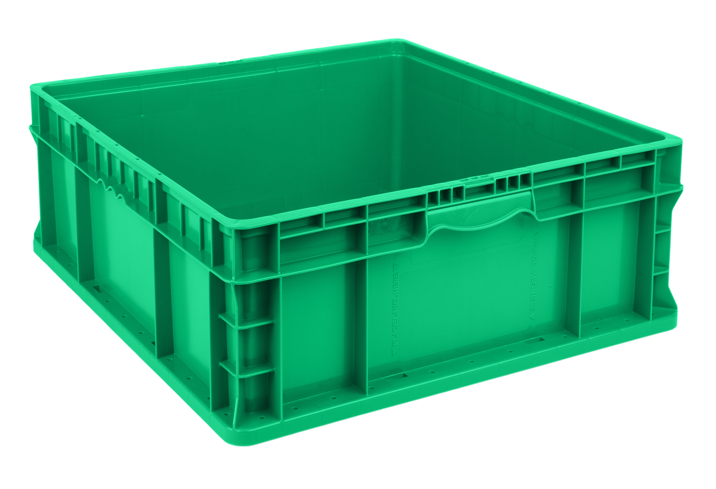 Hudson Exchange 24 x 22 x 9" (15.7 Gallon) Straight Wall Handled Storage Container Tote