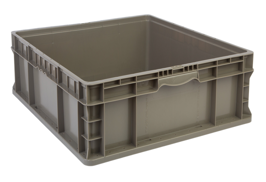 Hudson Exchange 24 x 22 x 9" (15.7 Gallon) Straight Wall Handled Storage Container Tote