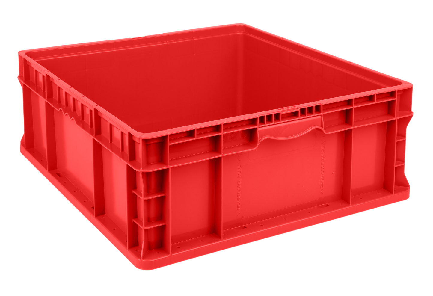 Hudson Exchange 24 x 22 x 9" (15.7 Gallon) Straight Wall Handled Storage Container Tote