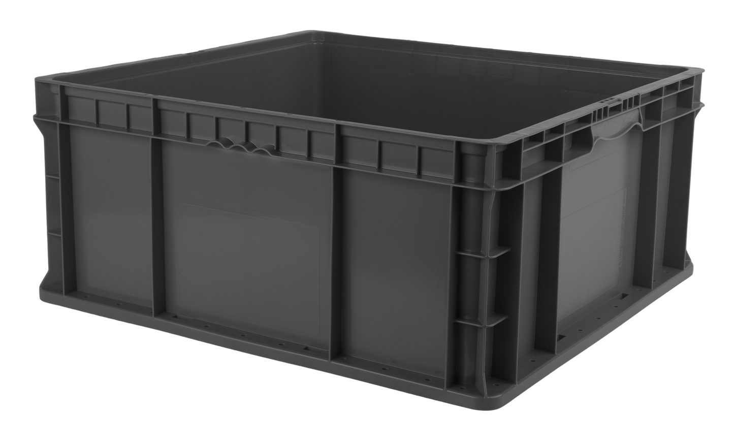 Hudson Exchange 24 x 22 x 11" (19.4 Gallon) Straight Wall Handled Storage Container Tote