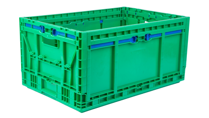 Hudson Exchange 24 x 16 x 11" (15.2 Gallon) Collapsible Straight Wall Handled Storage Container Tote