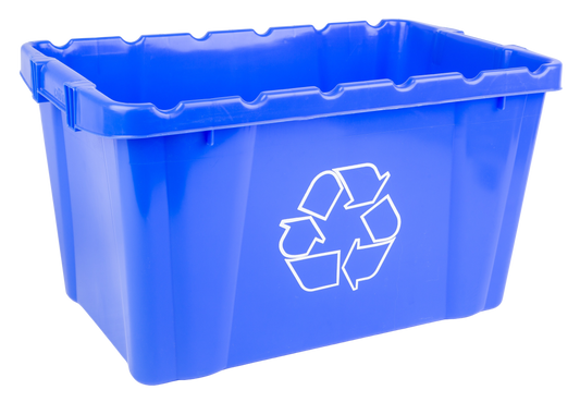 Hudson Exchange 25.8 x 16.2 x 14.5" (18 Gallon) Recycle Container Curbside Tote Bin