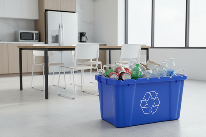 Hudson Exchange 25.8 x 16.2 x 14.5" (18 Gallon) Recycle Container Curbside Tote Bin