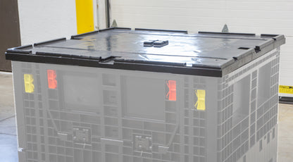 48x45" Lid for Collapsible Bulk Container, Black