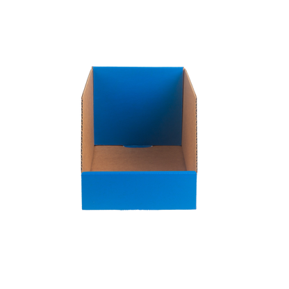 Hudson Exchange 6x12x5.5" (25 Pack) Corrugated Parts Bin Box, Blue