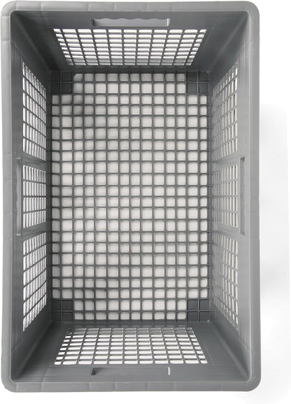 Hudson Exchange 24 x 16 x 16" (21.33 Gallon) Mesh Straight Wall Handled Storage Container Tote