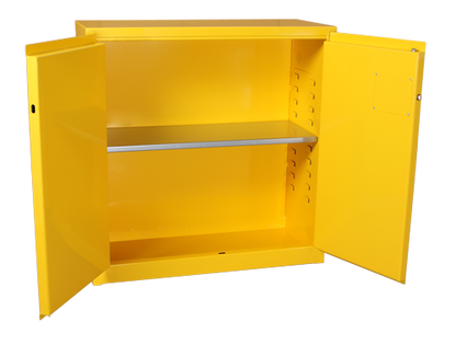 Jamco BS30 43x18x44" (30 Gallon) Safety Steel Metal Flammable Liquid Storage Cabinet with Lockable Self Closing Doors, Non Forkliftable