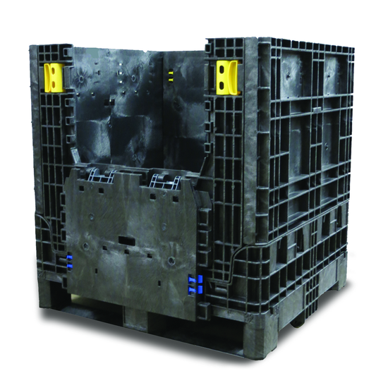 Buckhorn 32x30x34 (1800 lb Capacity) BN-Series Collapsible Bulk Container, Black
