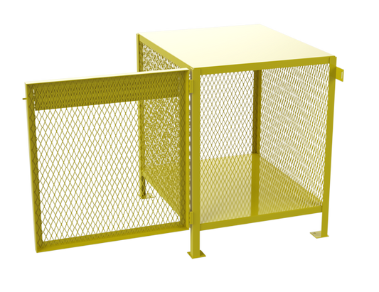 Jamco CA040 33x40x40" (4 to 6 Cylinder) Safety Steel Mesh Metal Flammable Vertical Storage Cylinder Cabinet for Forklift Propane