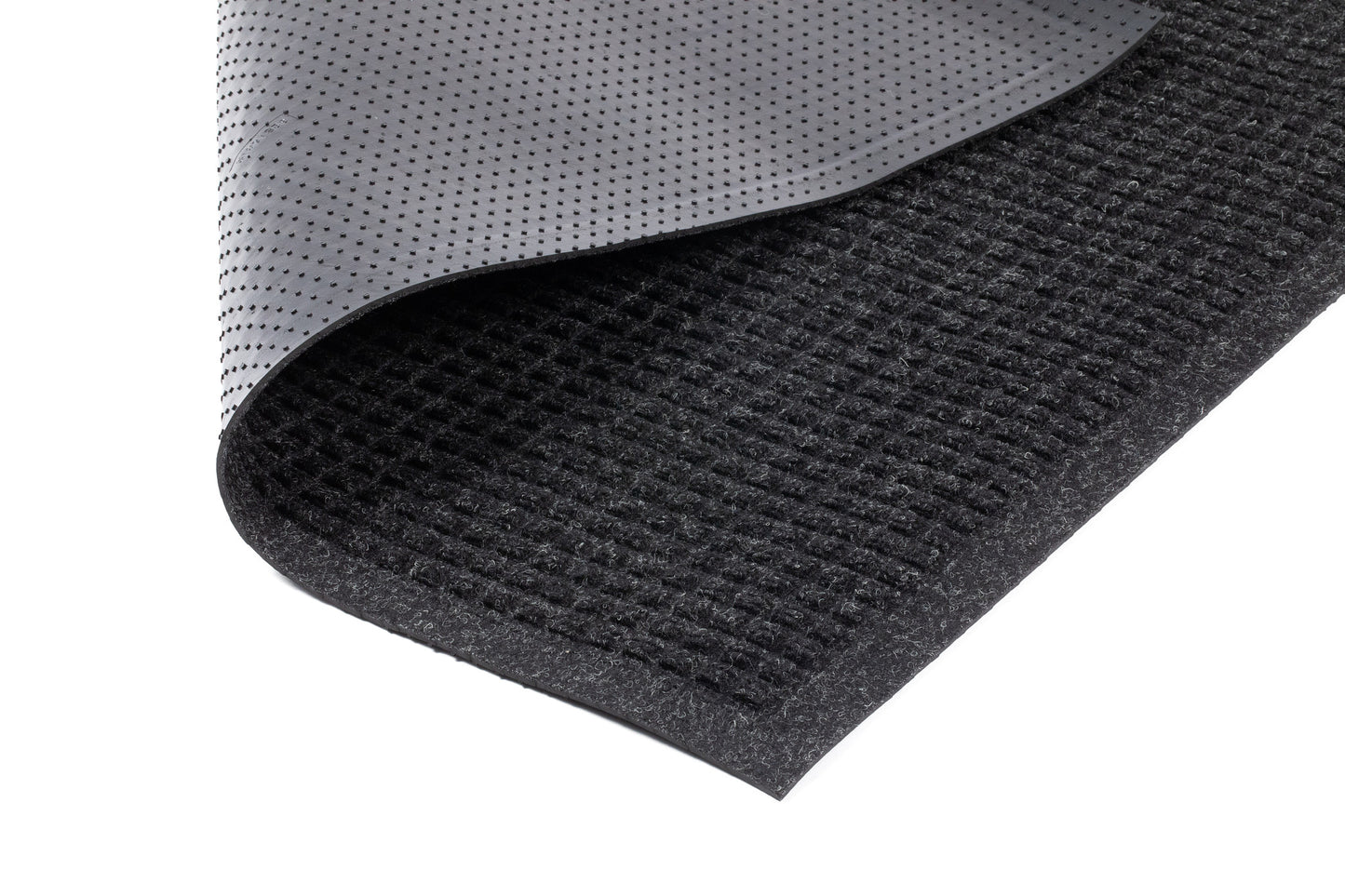 Waffle Entryway Mat With Fabric Border