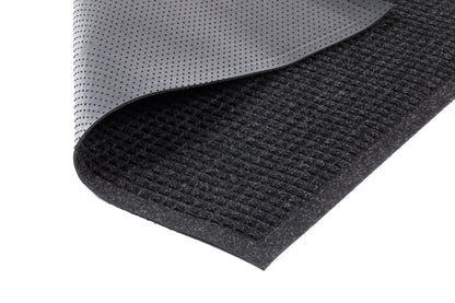 Waffle Entryway Mat With Fabric Border