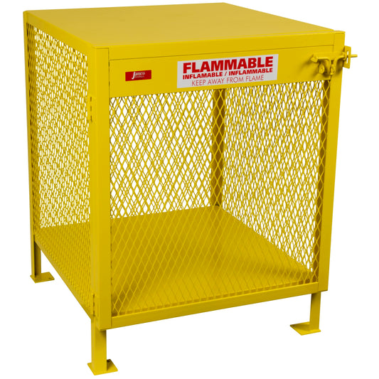 Jamco CW330 33x34x40" (4 Cylinder) Safety Steel Mesh Metal Flammable Vertical Storage Cylinder Cabinet for Gas & Propane