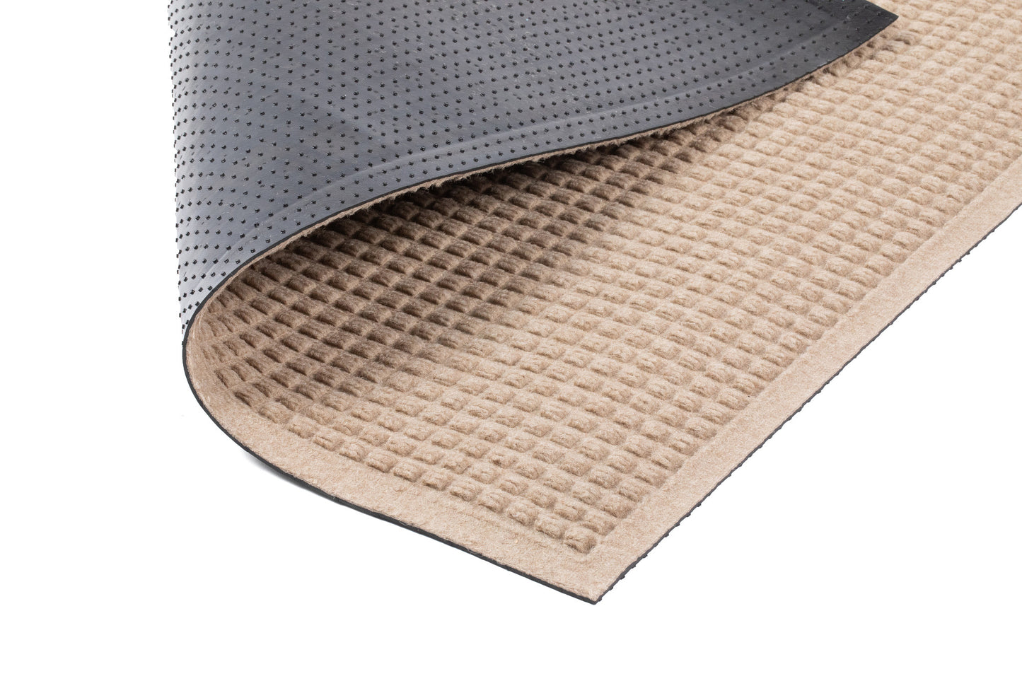 Waffle Entryway Mat With Fabric Border