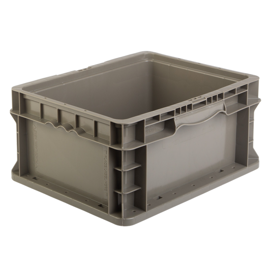 Hudson Exchange 12 x 15 x 7.5" (3.7 Gallon) Straight Wall Handled Storage Container Tote