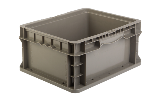 Hudson Exchange 12 x 15 x 7.5" (3.7 Gallon) Straight Wall Handled Storage Container Tote